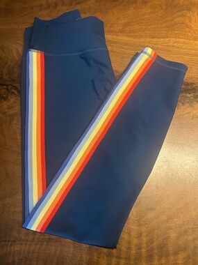 Spiritual Gangster Rainbow-Stripe Leggings